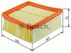 BOSCH F 026 400 135 - ВЪЗДУШЕН ФИЛТЪР