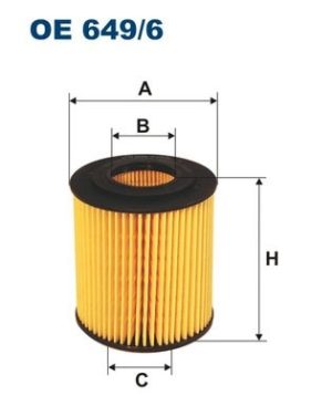 FILTRON OE649/6 - МАСЛЕН ФИЛТЪР