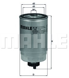 KNECHT KC 140 - ГОРИВЕН ФИЛТЪР