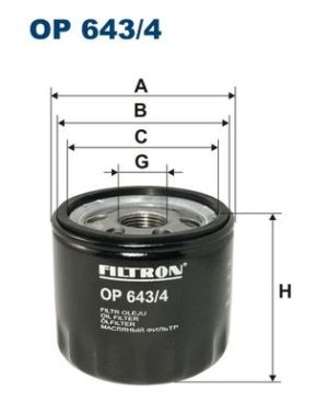 FILTRON OP643/4 - МАСЛЕН ФИЛТЪР