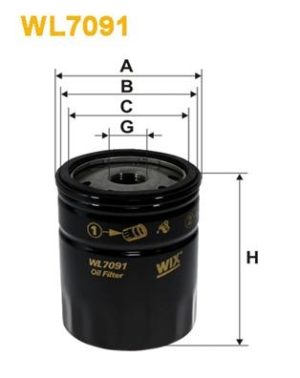 WIX WL7091 - МАСЛЕН ФИЛТЪР