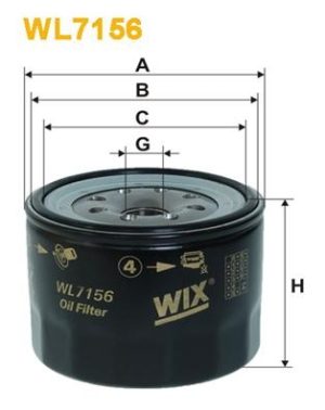 WIX WL7156 - МАСЛЕН ФИЛТЪР