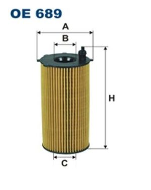 FILTRON OE689 - МАСЛЕН ФИЛТЪР