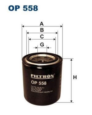 FILTRON OP558 - МАСЛЕН ФИЛТЪР