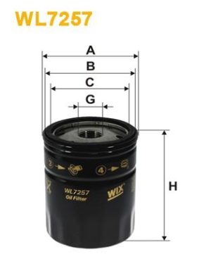 WIX WL7257 - МАСЛЕН ФИЛТЪР
