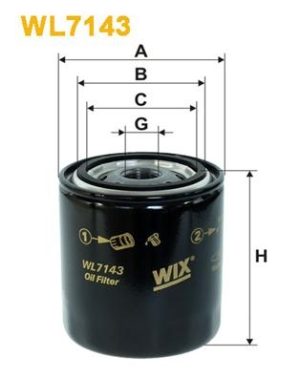 WIX WL7143 - МАСЛЕН ФИЛТЪР