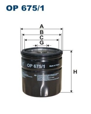 FILTRON OP675/1 - МАСЛЕН ФИЛТЪР