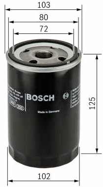 BOSCH 0 986 452 062 - МАСЛЕН ФИЛТЪР