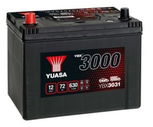 YUASA YBX3000 SMF 72AH 630A 12V L+