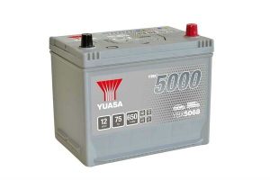 YUASA YBX5000 SMF 75AH 650A 12V R+